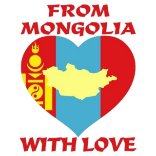 From Mongolia With Love Sticker
