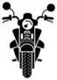 Front Of Motorbike Icon Sticker