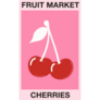 Fruit Market Cherry Sticker