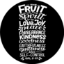 Fruit Of Spirit Is Love, Joy, Peace Bible Sticker