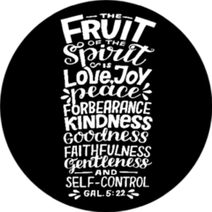 Fruit Of Spirit Is Love, Joy, Peace Bible Sticker