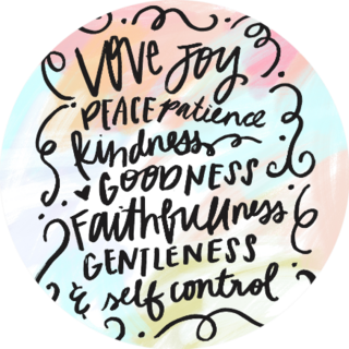 Fruit Of The Spirit Bible Verse Colorful Sticker