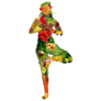 Fruits And Vegetables Yoga Girl Sticker