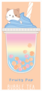 Fruity Pop Bubble Tea Sticker