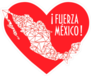 Fuerza Mexico Heart Sticker