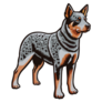 Full Body Cattle Dog Sticker
