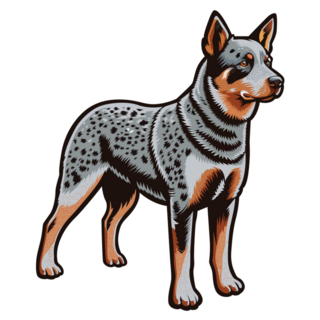 Full Body Cattle Dog Sticker