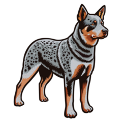 Full Body Cattle Dog Sticker