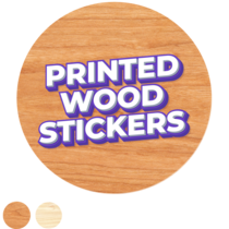 Full Color Wood Stickers