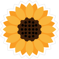 Full Sunflower Sticker