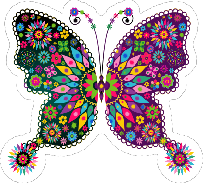 Fun Butterfly Sticker