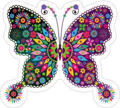 Fun Butterfly Sticker