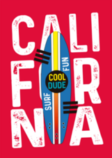 Fun California Surf Sticker
