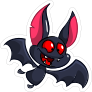 Fun Cartoon Bat Sticker