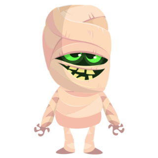 Fun Cartoon Mummy Sticker