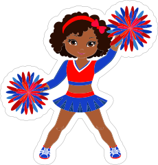 Fun Cheerleading Sticker