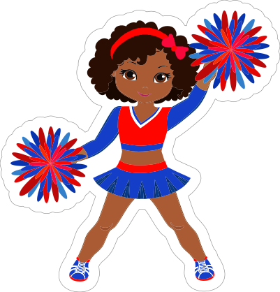 Fun Cheerleading Sticker