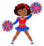 Fun Cheerleading Sticker