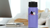 Fun Hero Comic Sticker on a Water Bottle (New) example