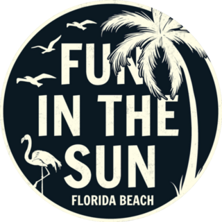 Fun In The Sun Florida Beach Sticker