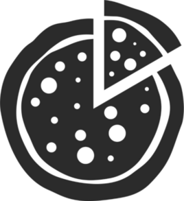 Fun Pizza Icon Sticker