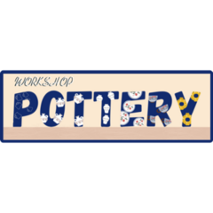 Fun Pottery Lettering Sticker