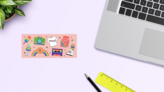 Fun Pride Sticker Sheet on a Desk (New) example