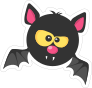 Fun Round Bat Sticker