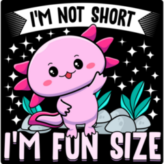 Fun Size Axolotl Sticker