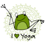 Fun Yoga Frog Sticker
