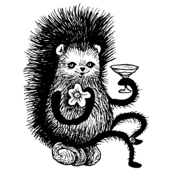 Funky Hedgehog Sticker
