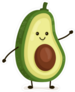 Funny Avocado Sticker