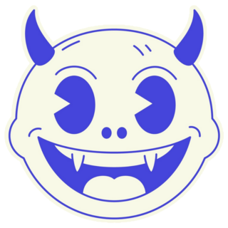 Funny Baby Devil Cute Sticker