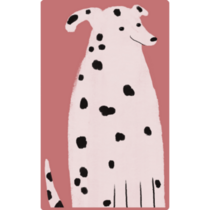 Funny Boho Dalmatian Sticker