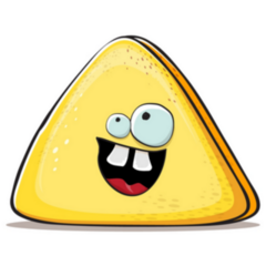 Funny Cartoon Cheese Buck Teeth Sticker