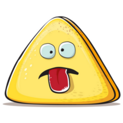Funny Cartoon Cheese Sticking Out Tongue Sticker 