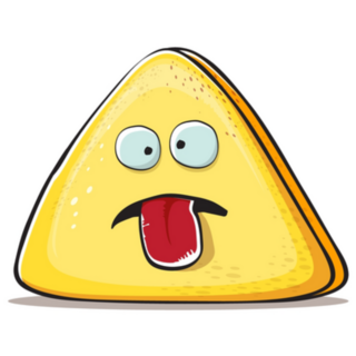 Funny Cartoon Cheese Sticking Out Tongue Sticker 