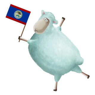 Funny Cartoon Sheep Sticker