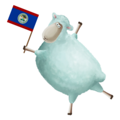 Funny Cartoon Sheep Sticker