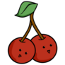 Funny Cherries Sticker
