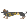 Funny Cowboy Cow Dog Sticker