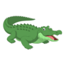 Funny Crocodile Cartoon Sticker
