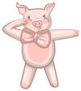 Funny Dancing Pig Dab Meme Sticker