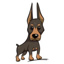 Funny Doberman Sticker