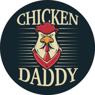 Funny Farm Chicken Daddy Sticker