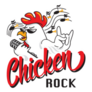 Funny Farm Chicken Rock Logo Sticker