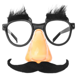 Funny Glasses Fake Nose Mustache Sticker