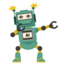 Funny Green Robot Dab Dance