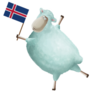 Funny Icelandic Sheep Sticker