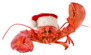 Funny Lobster In Santa Hat Sticker